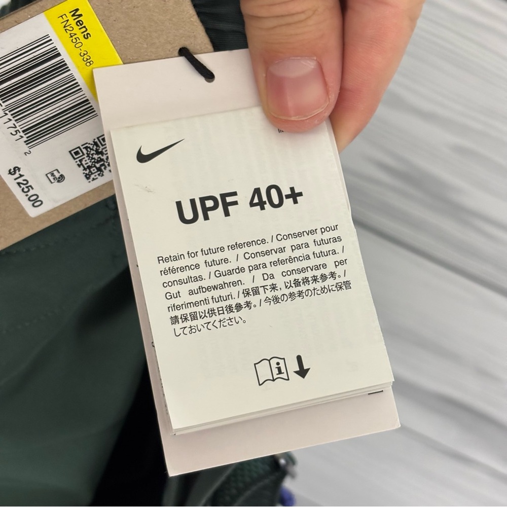 NWT NIKE ACG HIKE PANTS ALL CONDITIONS GEAR GREEN WATER REPELLANT UV SIZE SMALL - Picture 14 of 15